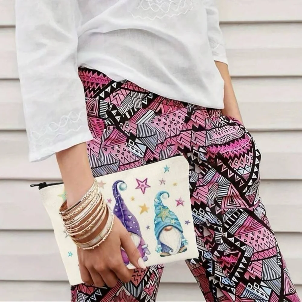 Magical Gnome Makeup Travel Cosmetic Bag